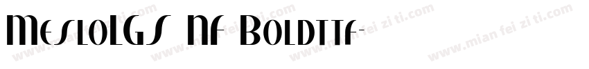 MesloLGS NF Boldttf字体转换